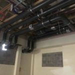 First Fix Extract Ductwork above ceiling